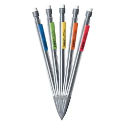 BIC® Xtra Mechanical Pencils, Xtra Precision, 0.5 mm, Gray Barrel, Pack Of 12