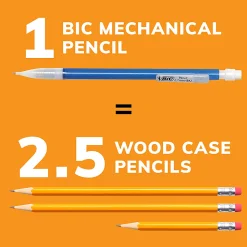 BIC Xtra Sparkle Mechanical Pencils, 0.7mm, #2 Lead, Assorted Barrel Color, Pack Of 24