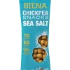 Biena Sea Salt Chickpea Snacks, 1.2 Oz Bags, 10 Bags Per Pack, Case Of 2 Packs