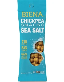 Biena Sea Salt Chickpea Snacks, 1.2 Oz Bags, 10 Bags Per Pack, Case Of 2 Packs