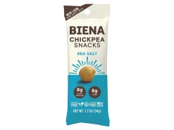 Biena Sea Salt Chickpea Snacks, 1.2 Oz Bags, 10 Bags Per Pack, Case Of 2 Packs