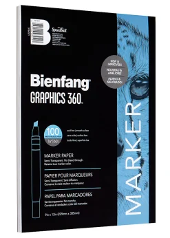 Bienfang Marker Pad, 9" x 12", White, Pad Of 100 Sheets