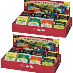 Bigelow® Assorted Flavor Herbal Tea, Black Tea, Green Tea Bag - 128 / Bundle