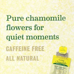 Bigelow Cozy Chamomile Tea Bags, 1.5 Oz, Box Of 100 Tea Bags