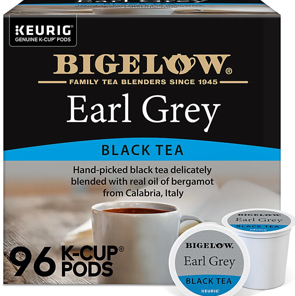Bigelow Earl Grey Tea Keurig Single Serve K-Cup Pods, 24 Pods Per Pack, Case Of 4 Packs