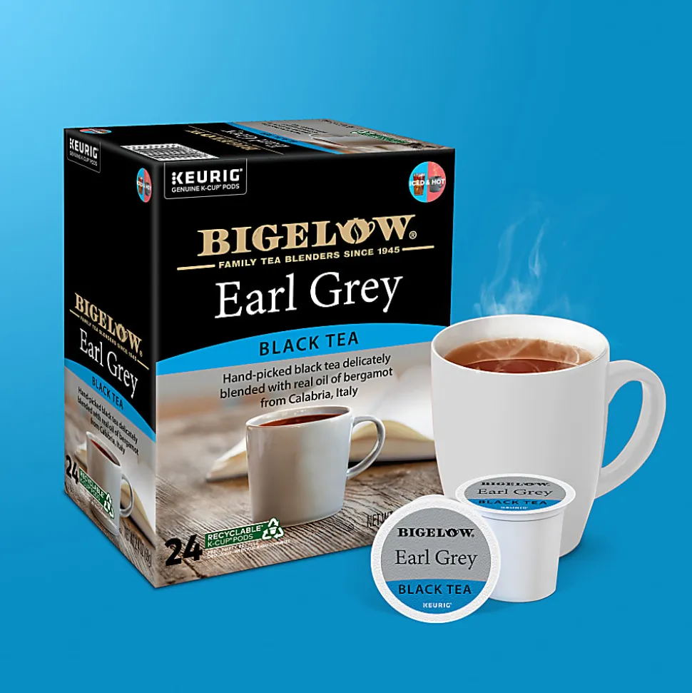 Bigelow Earl Grey Tea Keurig Single Serve K-Cup Pods, 24 Pods Per Pack, Case Of 4 Packs