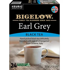 Bigelow Earl Grey Tea Keurig Single Serve K-Cup Pods, 24 Pods Per Pack, Case Of 4 Packs