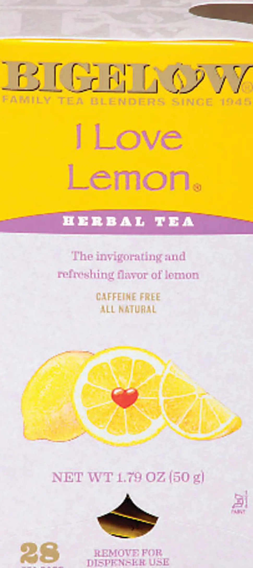 Bigelow® I Love Lemon Tea Bags, Box Of 28