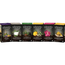 Bigelow® Organic Tea Assortment Bags, 20 Per Box, Carton Of 6 Boxes