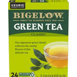 Bigelow® Single-Serve K-Cup® Pods, Green Tea, Box Of 24
