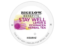 Bigelow Stay Well Herbal Tea Keurig Single Serve K-Cup Pods, 22 Pods Per Pack, Case Of 4 Packs
