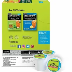 Bigelow Tropical Iced Green Tea K-Cup Pods, 0.10 Oz, Pack Of 22 Pods