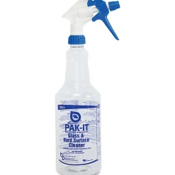 Big 3 Packaging PAK-IT Spray Bottle, Glass/Hard Surface Cleaner, 32 Oz Bottle