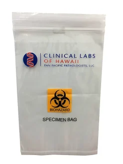 Biohazard Zip Bag, 6" x 9", Pack of 1,000