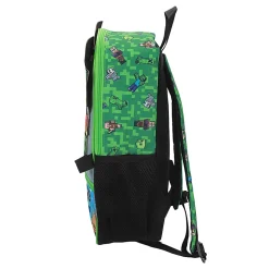 Bioworld Minecraft 6-Piece Backpack Set, Green, Total Qty 1