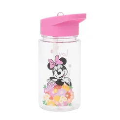 Bioworld Minnie Mouse Backpack With Lunch Bag, Utility Case, Key Chain, Water Bottle And Carabiner, Multicolor
