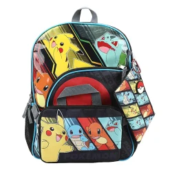 Bioworld Pokémon 5-Piece Backpack Set, Multicolor, Total Qty 1