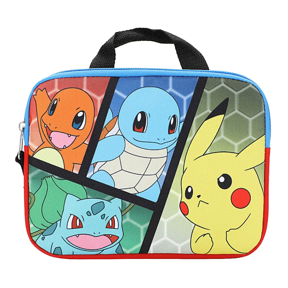 Bioworld Pokémon Starter Characters 5-Piece Backpack Set, Red