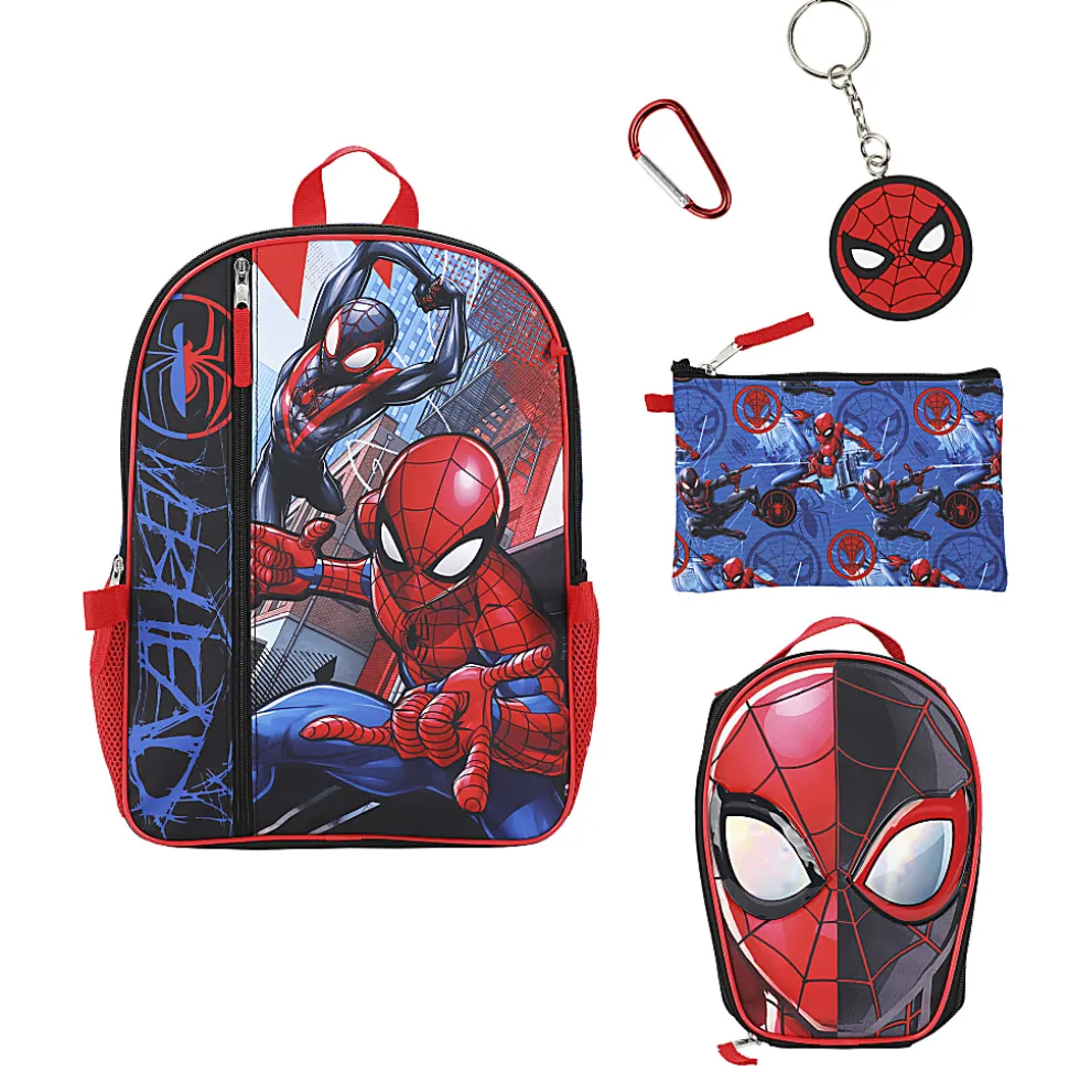 Bioworld Pokémon Starter Characters 5-Piece Backpack Set, Red
