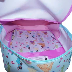 Bioworld Princess Backpack With Removable Coin Purse/Printed Water Bottle/Key Chain/Lunch Bag, Multicolor