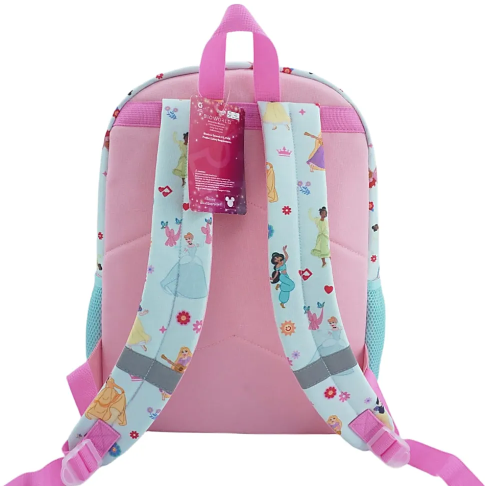 Bioworld Princess Backpack With Removable Coin Purse/Printed Water Bottle/Key Chain/Lunch Bag, Multicolor