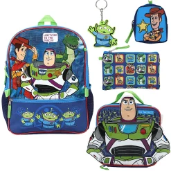 Bioworld Toy Story 5-Piece Backpack Set, Blue, Total Qty 1