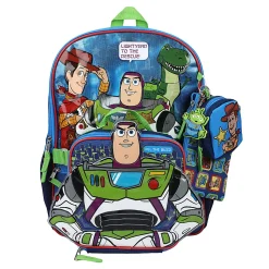Bioworld Toy Story 5-Piece Backpack Set, Blue, Total Qty 1