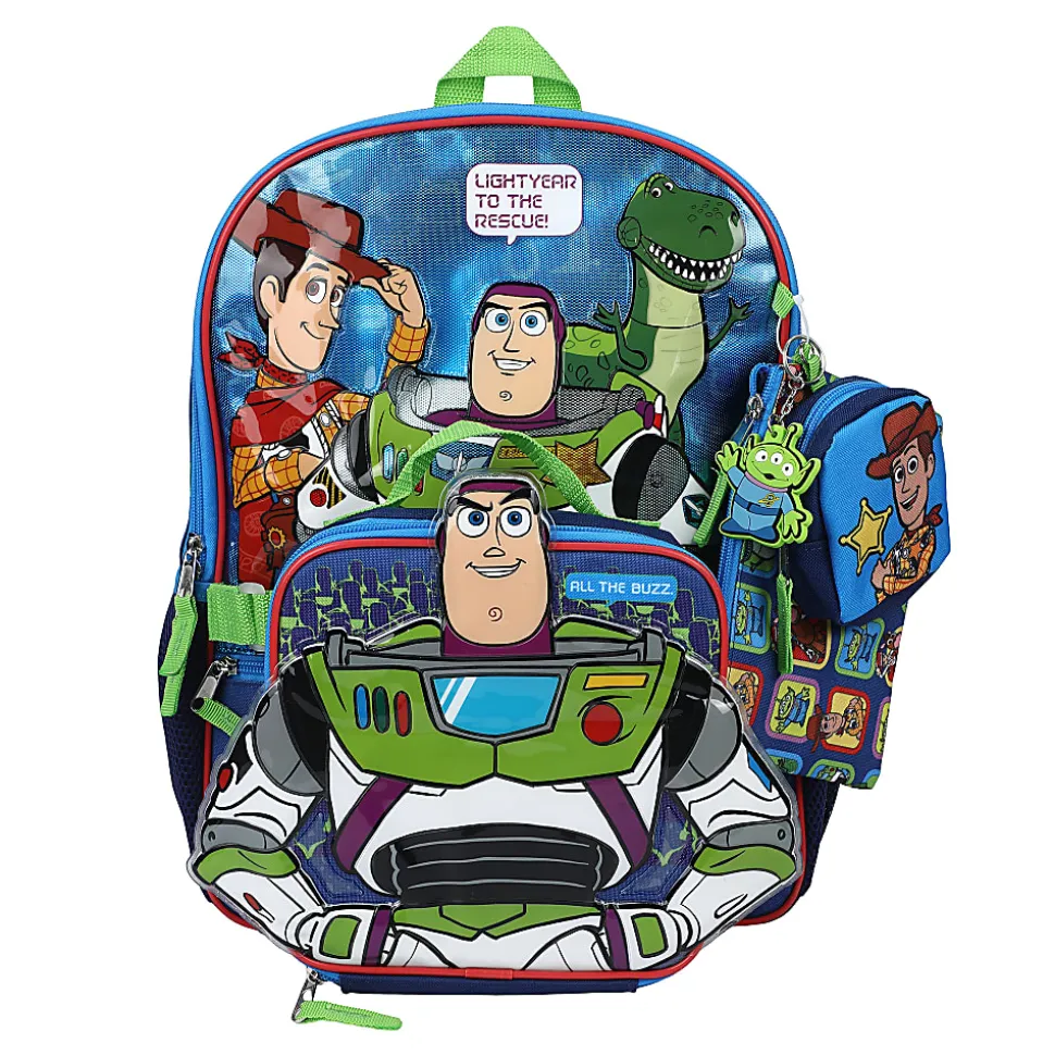 Bioworld Toy Story 5-Piece Backpack Set, Blue, Total Qty 1