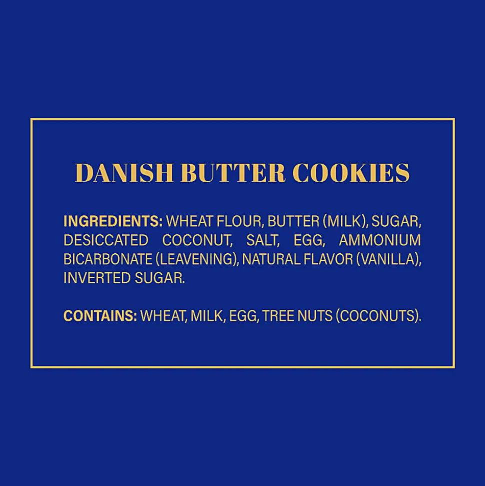 Bisca Danish Butter Cookie Tin, 3 Lb