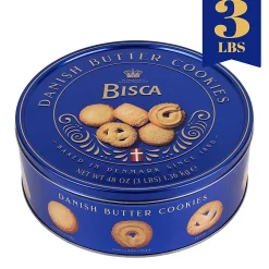 Bisca Danish Butter Cookie Tin, 3 Lb