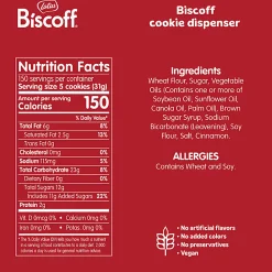 Biscoff Cookies, 0.22 Oz, Dispenser Of 150 Cookies