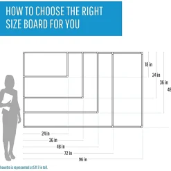 Bi-silque Magnetic Glass Dry Erase Board - 36" (3 ft) Width x 48" (4 ft) Height - White Glass Surface - Rectangle - Horizontal/Vertical - 1 Each