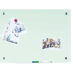 Bi-silque Magnetic Glass Dry Erase Board - 24