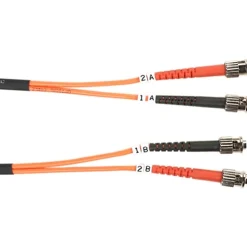 Black Box Fiber Optic Duplex Patch Network Cable, FO625010MSTST
