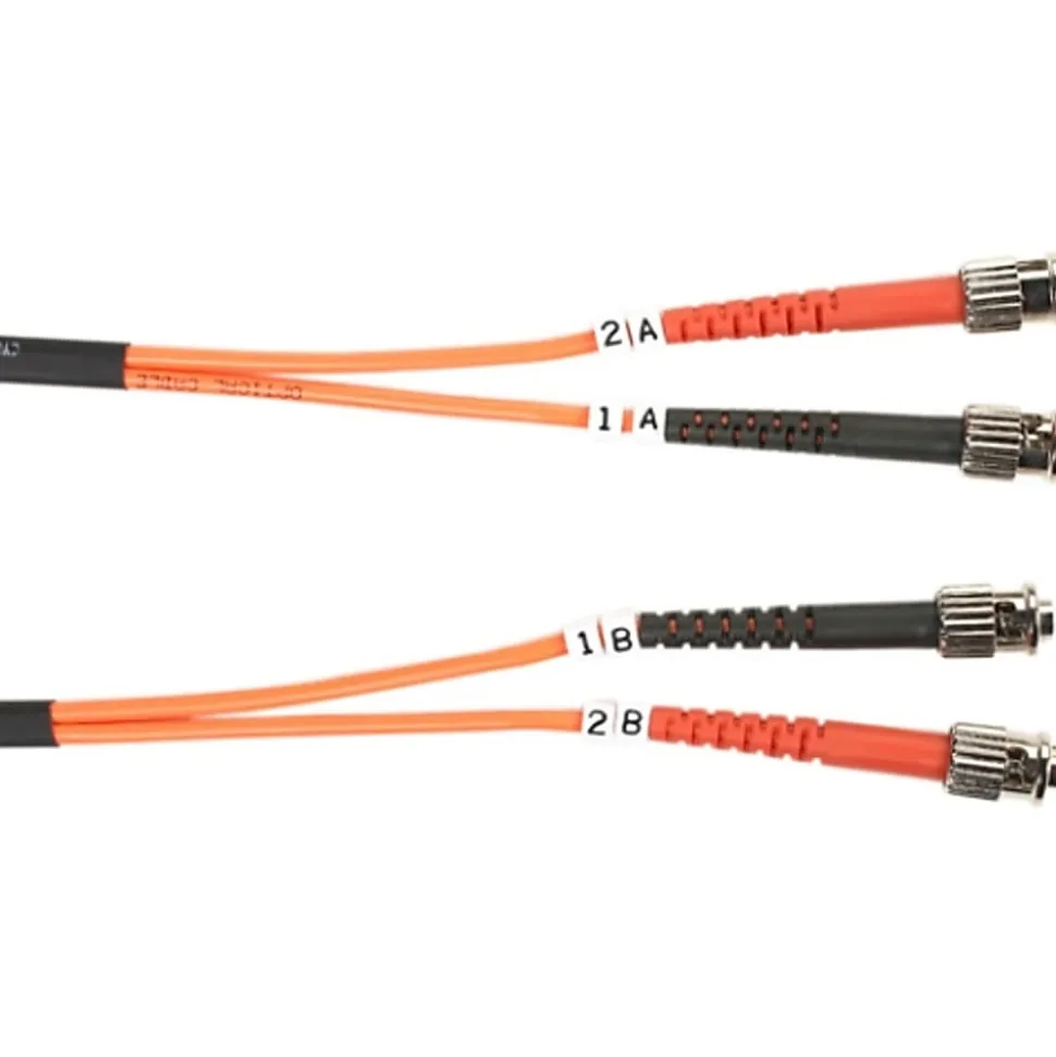 Black Box Fiber Optic Duplex Patch Network Cable, FO625010MSTST