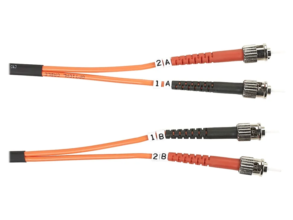 Black Box Fiber Optic Duplex Patch Network Cable, FO625010MSTST