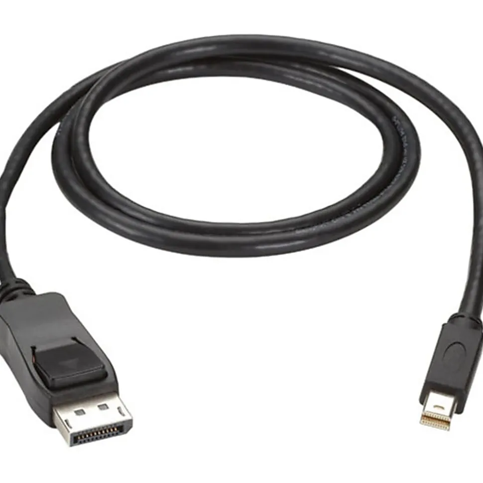 Black Box Mini DisplayPort to DisplayPort Cable, MM, 3-ft (0.9-m)
