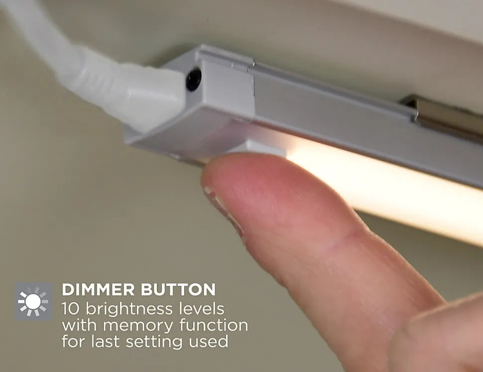 Black+Decker 2-Bar Under-Cabinet LED Lighting Kit, 12", Natural Daylight