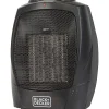 Black+Decker BHDC201 1,500-Watt Personal Ceramic Heater, 9-1/4”H x 7-5/16”W x 6-5/16”D, Black