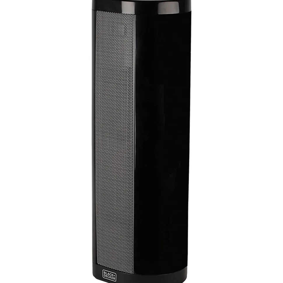 Black+Decker BHVHC15 1500-Watt Ceramic Heater, 21-3/4”H x 6-5/16”W x 6-13/16”D, Black