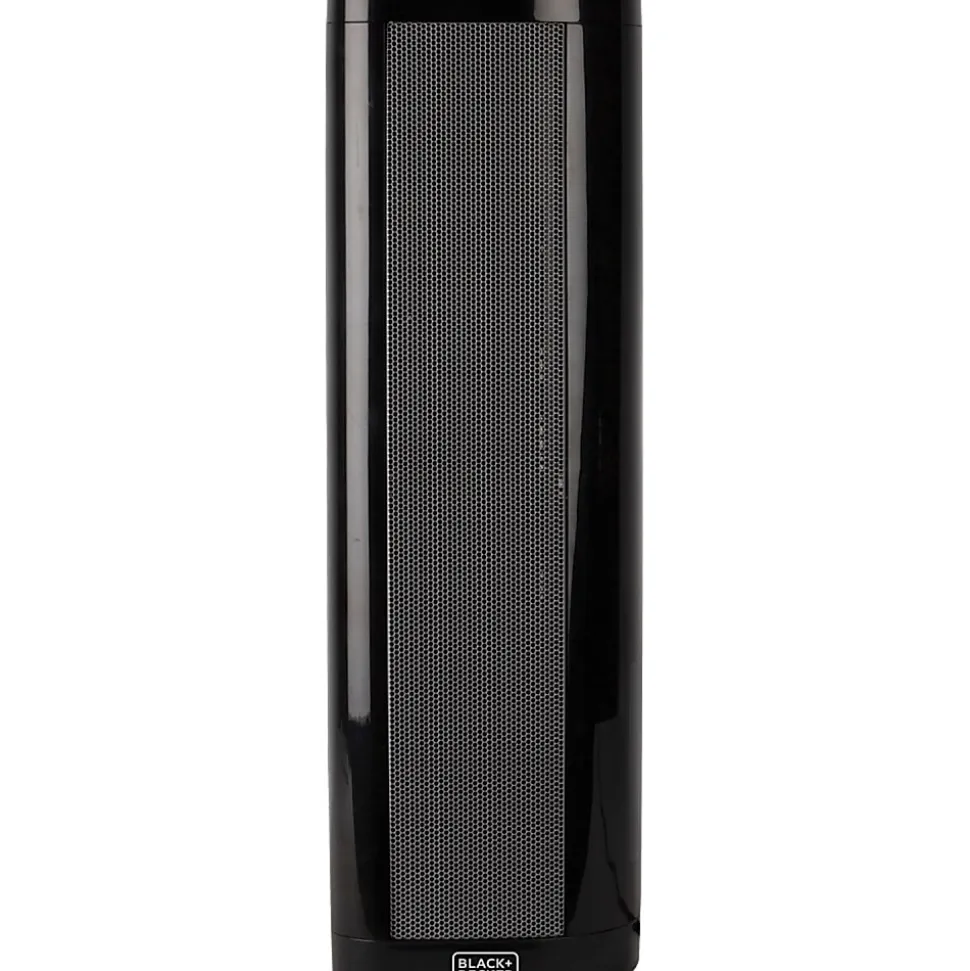 Black+Decker BHVHC15 1500-Watt Ceramic Heater, 21-3/4”H x 6-5/16”W x 6-13/16”D, Black