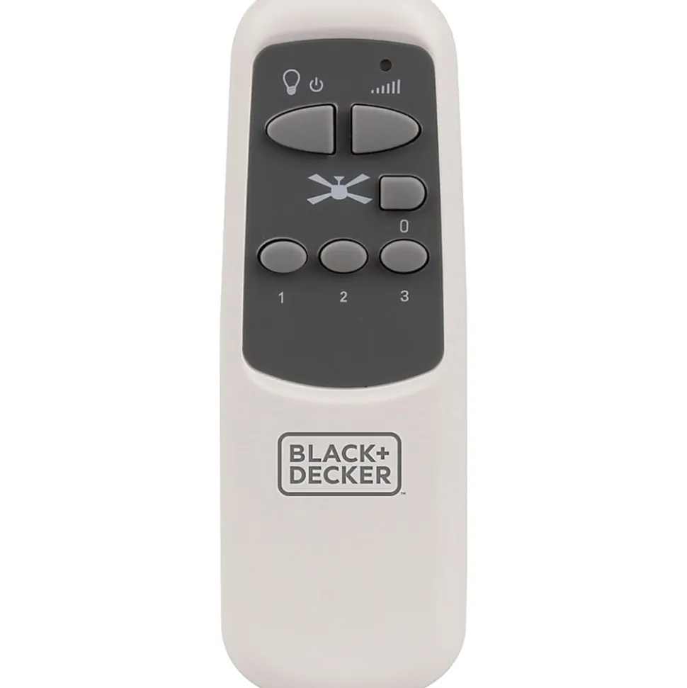 Black+Decker 3-Bladed Remote Controllable Ceiling Fan, 52", Brushed Nickel, Total Qty 1