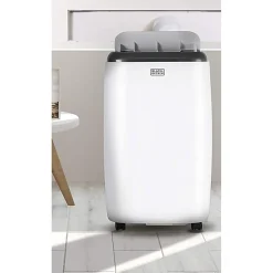 BLACK+DECKER 10,000 BTU Portable Air Conditioner with Remote Control, White