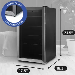 Black+Decker 3.3 Cu. Ft. Beverage Cooler, Black