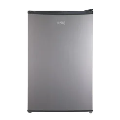 Black+Decker 4.3 Cu. Ft. Compact Refrigerator, Silver