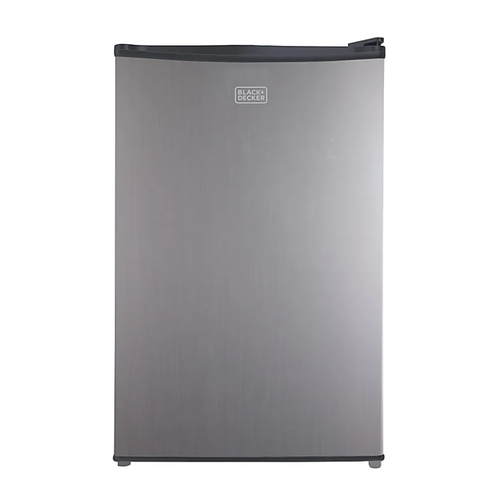 Black+Decker 4.3 Cu. Ft. Compact Refrigerator, Silver