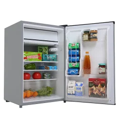 Black+Decker 4.3 Cu. Ft. Compact Refrigerator, Silver