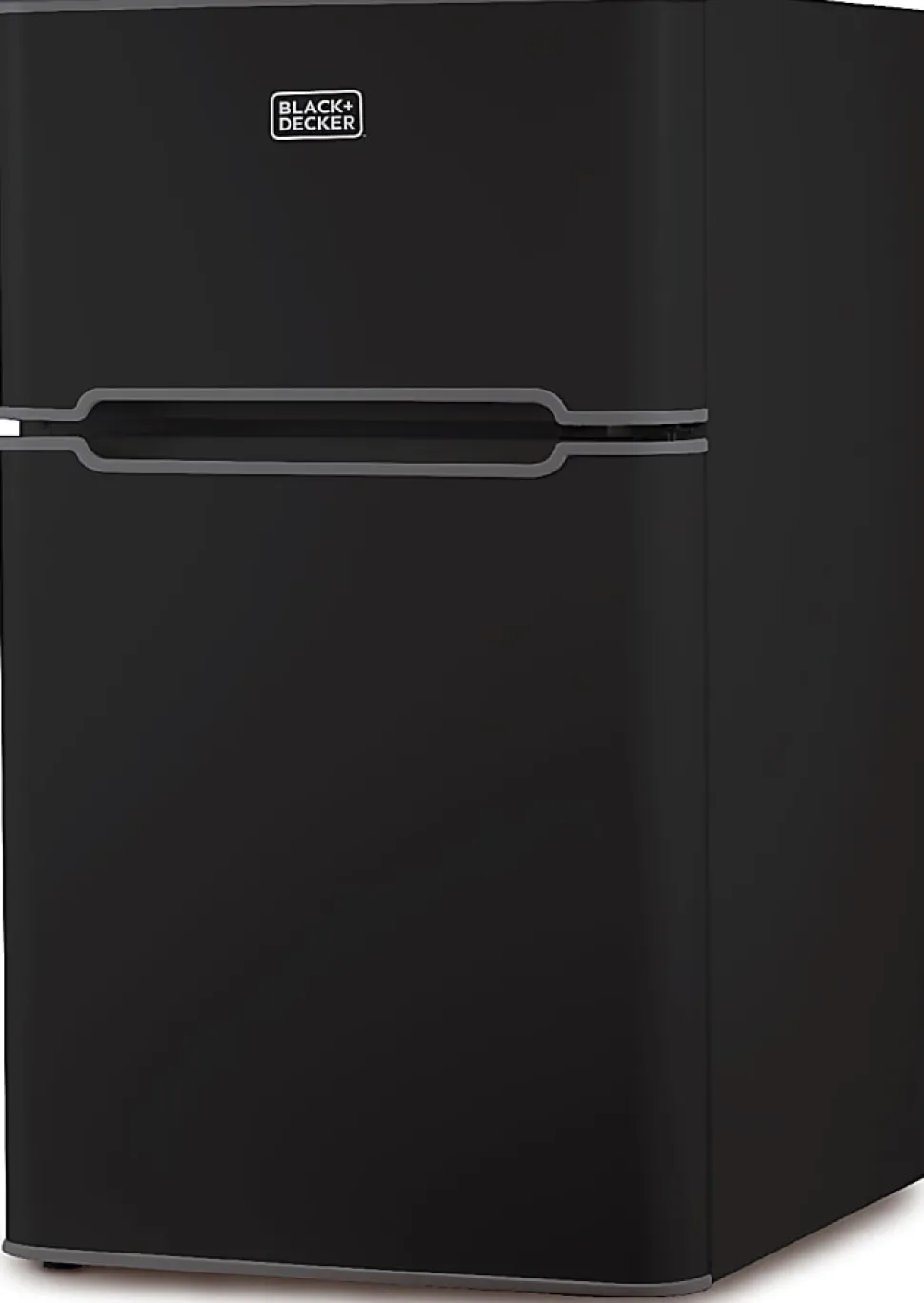 Black+Decker 3.1 Cu. Ft. 2-Door Refrigerator With True Freezer, Black