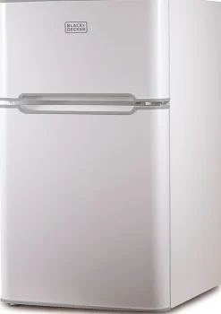 Black+Decker 3.1 Cu. Ft. 2-Door Refrigerator With True Freezer, White