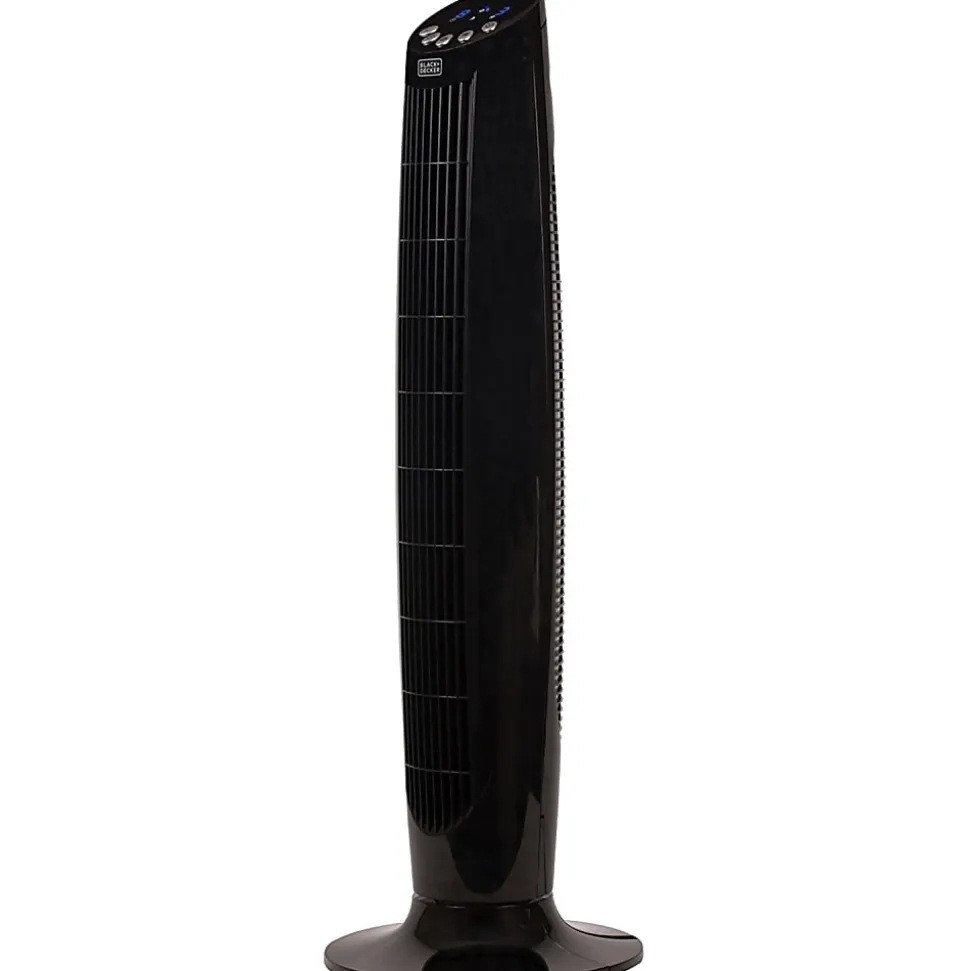 Black+Decker 36 In. Digital Tower Fan With Remote - 3 Speed - Oscillating, Timer-off Function - 35.9" Height x 11.8" Width x 11.8" Depth